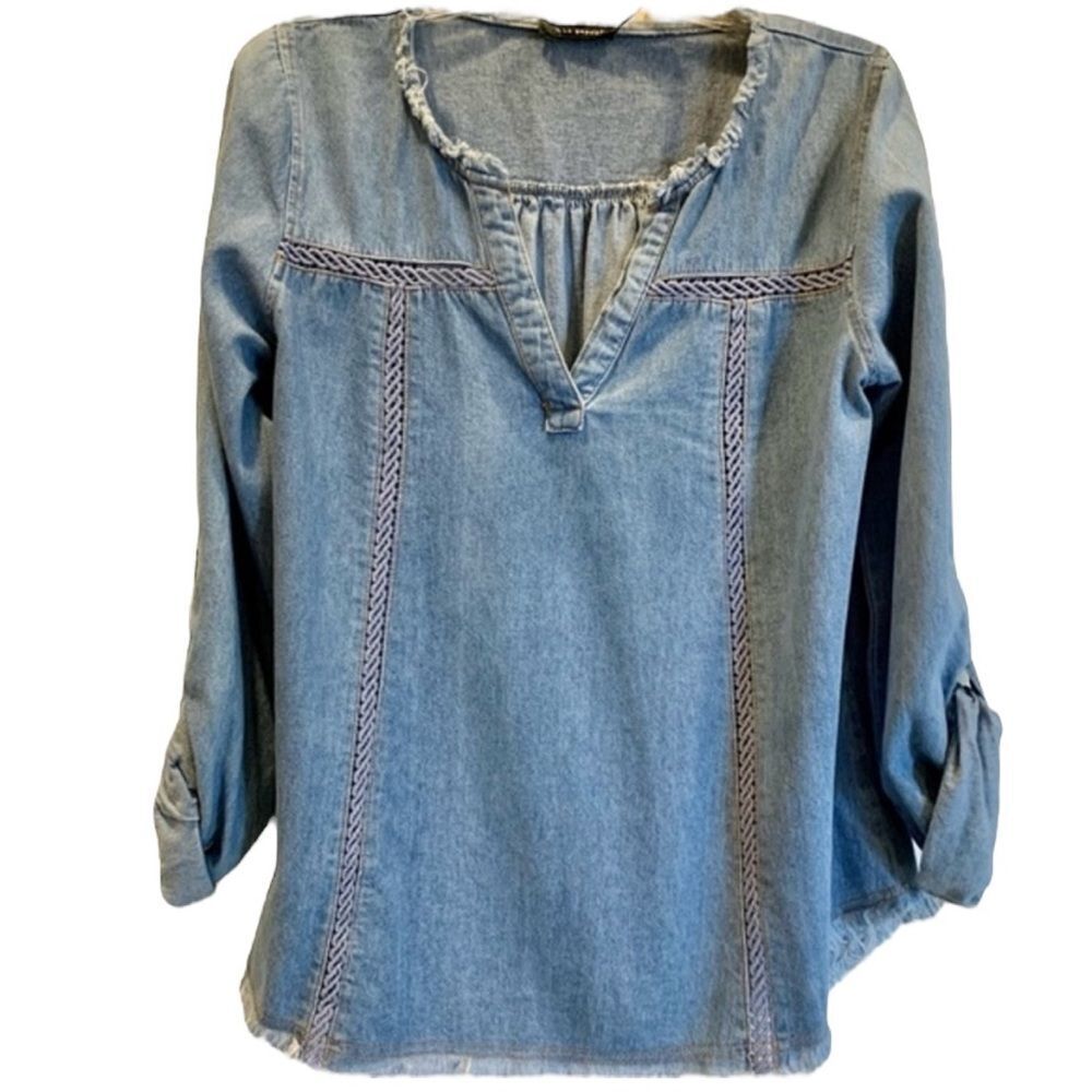 Blu Pepper‎ Oversized Denim Top S